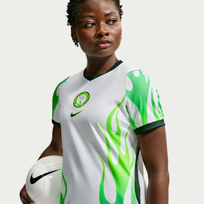 Nigeria 2026 Stadium Home Women's Nike Dri-FIT Soccer Short-Sleeve